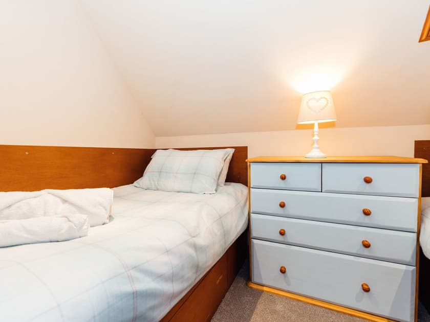 Twin bedroom | The Stable - Clauchan Farm, near Gatehouse of Fleet