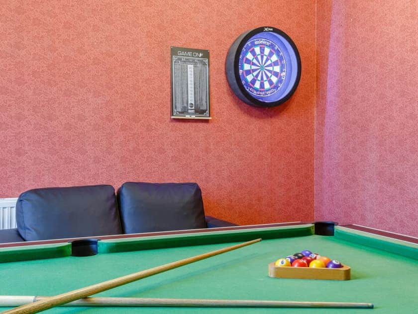 Games room | Old Upper Gwestydd, Newtown