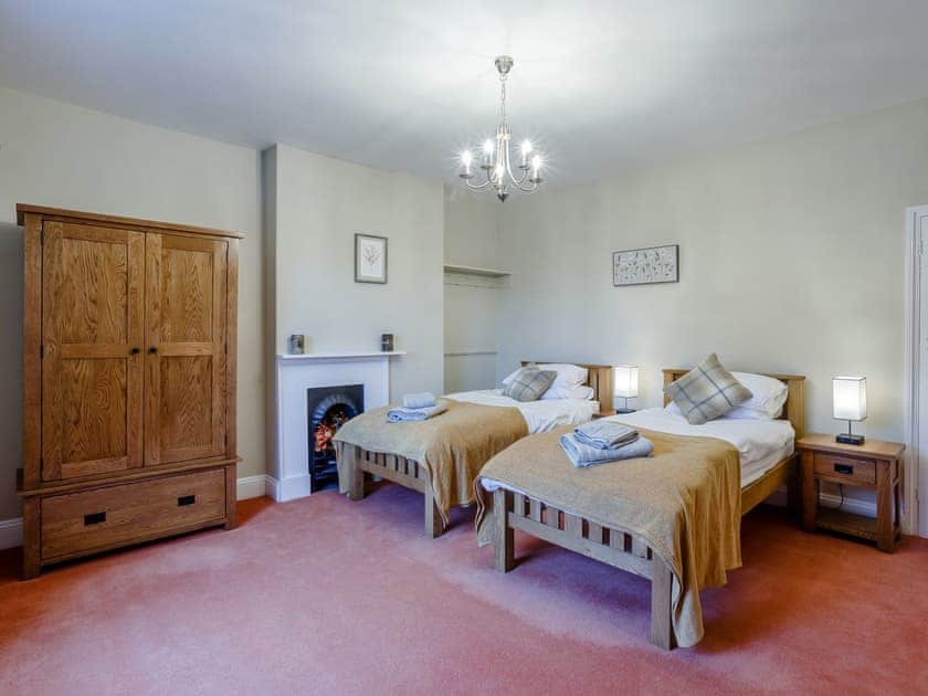 Twin bedroom | Old Upper Gwestydd, Newtown