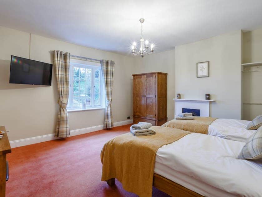 Twin bedroom | Old Upper Gwestydd, Newtown
