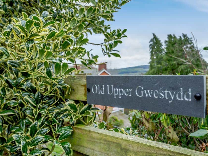 Outdoor area | Old Upper Gwestydd, Newtown
