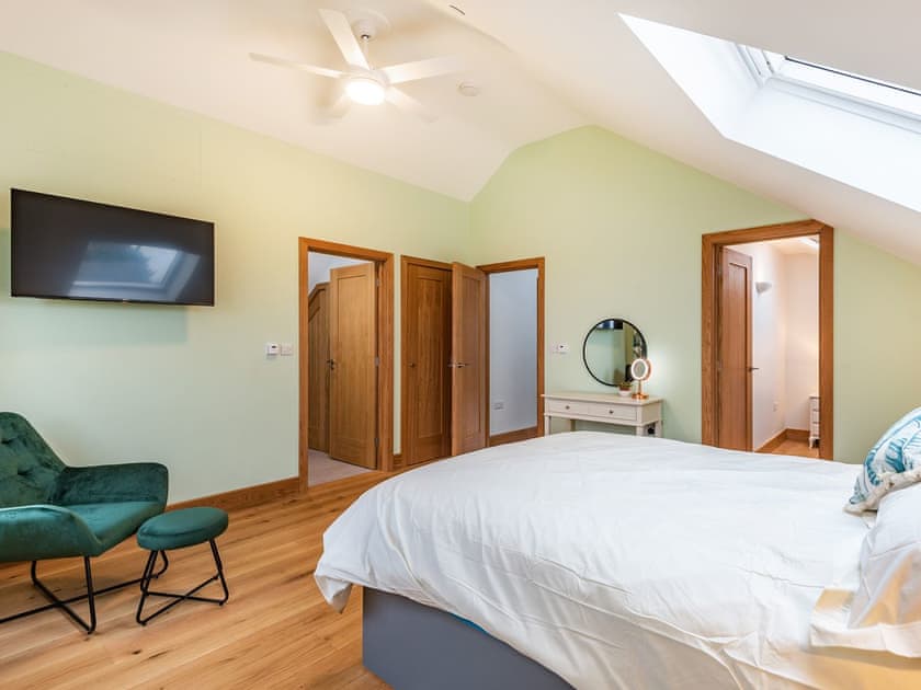 Master bedroom | Red Kite Lodge - Red Kite Holidays, Tregaron, near Aberystwyth