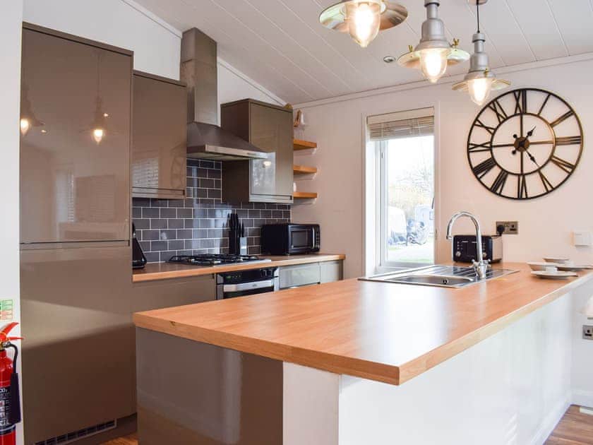 Typical kitchen | The Caravan & Motorhome Club- Rachel’s Lodge - The Caravan & Motorhome Club, Truro