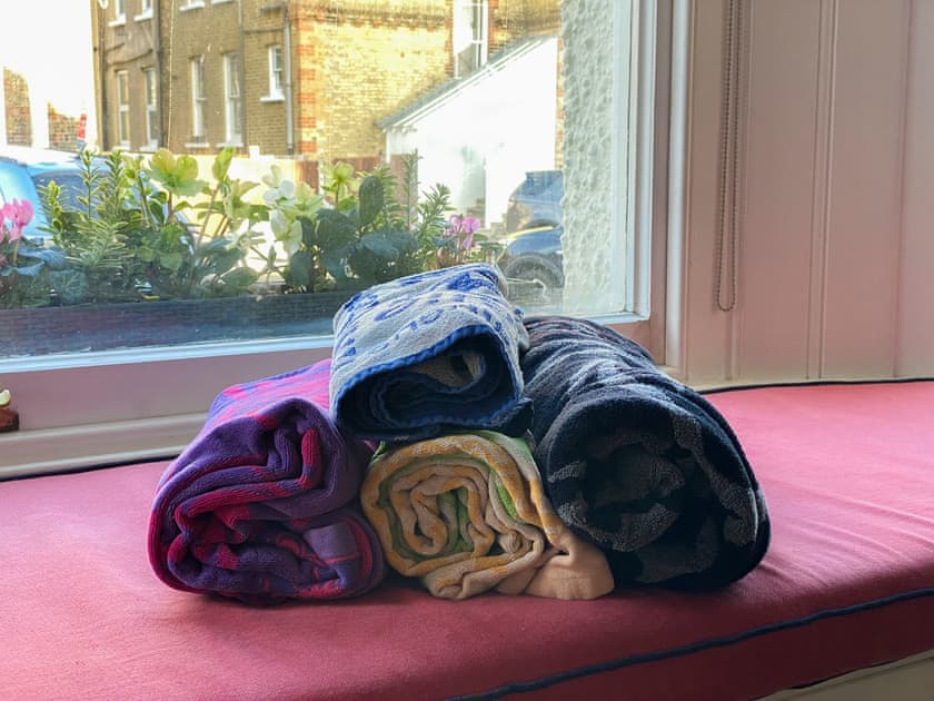 Beach towels available  | Viking Bay Apartment, Broadstairs
