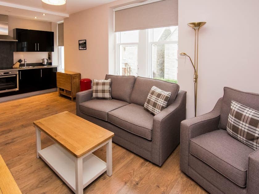 Open plan living space | Reawick - Nort Bode Apartments, Lerwick