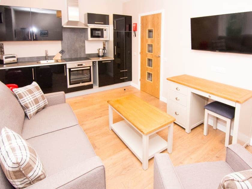 Open plan living space | Spiggie - Nort Bode Apartments, Lerwick