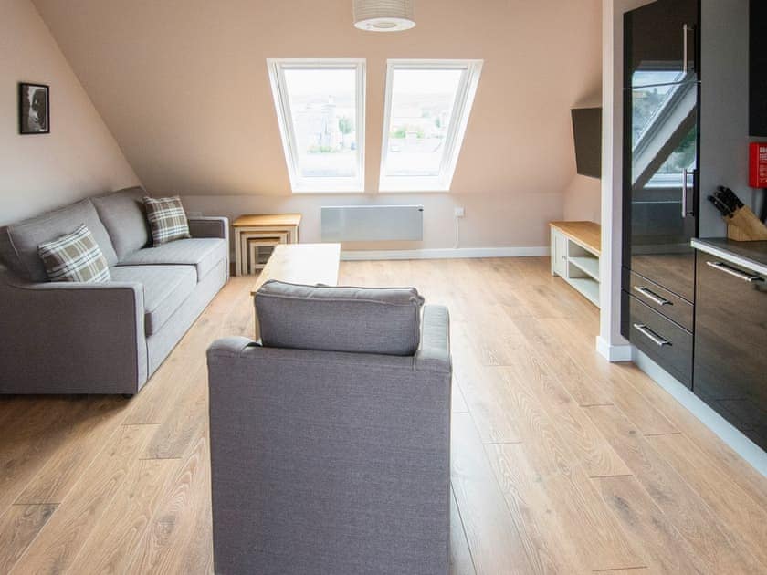 Open plan living space | West Voe - Nort Bode Apartments, Lerwick