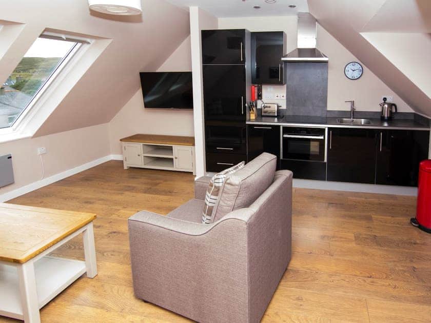 Open plan living space | West Voe - Nort Bode Apartments, Lerwick