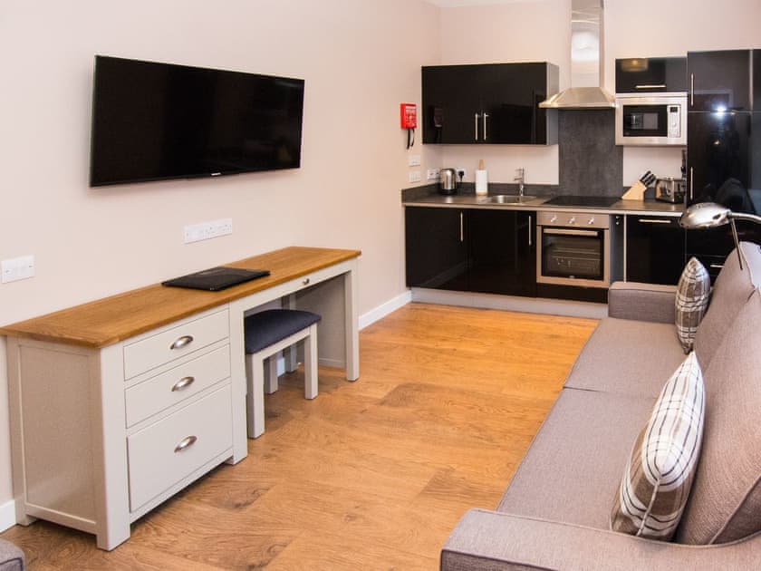 Open plan living space | Sands of Breckon - Nort Bode Apartments, Lerwick