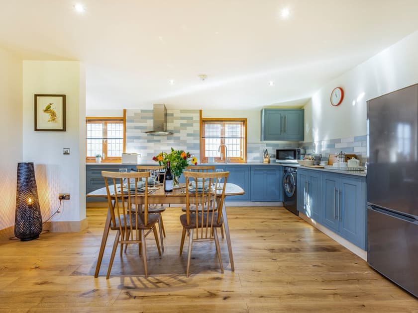Kitchen/diner | Snowdrop Lodge - Chicken Shed Lodges, Ashford
