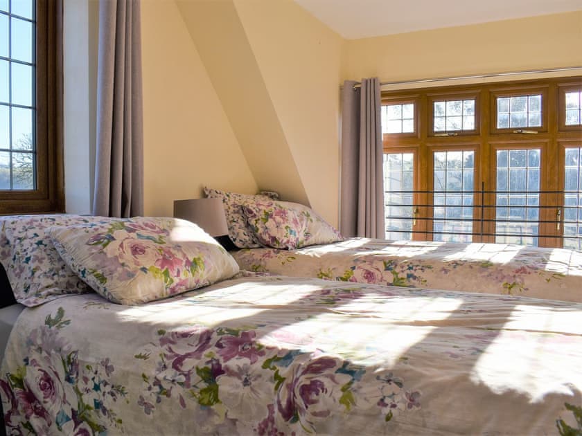 Twin bedroom | West Down Farmhouse, South Molton