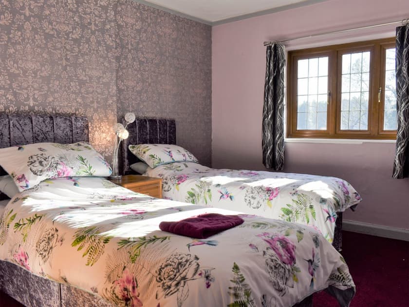 Twin bedroom | West Down Farmhouse, South Molton