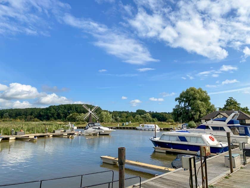 View of river and Marina | Moorings House - Moorings House & Reed View, St Olaves, near Beccles