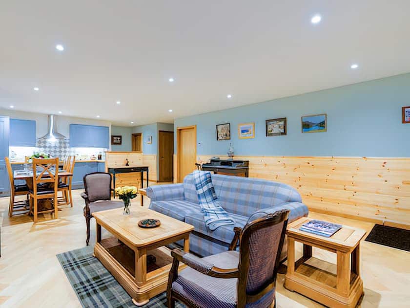Open plan living space | Pine Tree Cabin - Black Sheep Collection, Letter Finlay, near Spean Bridge