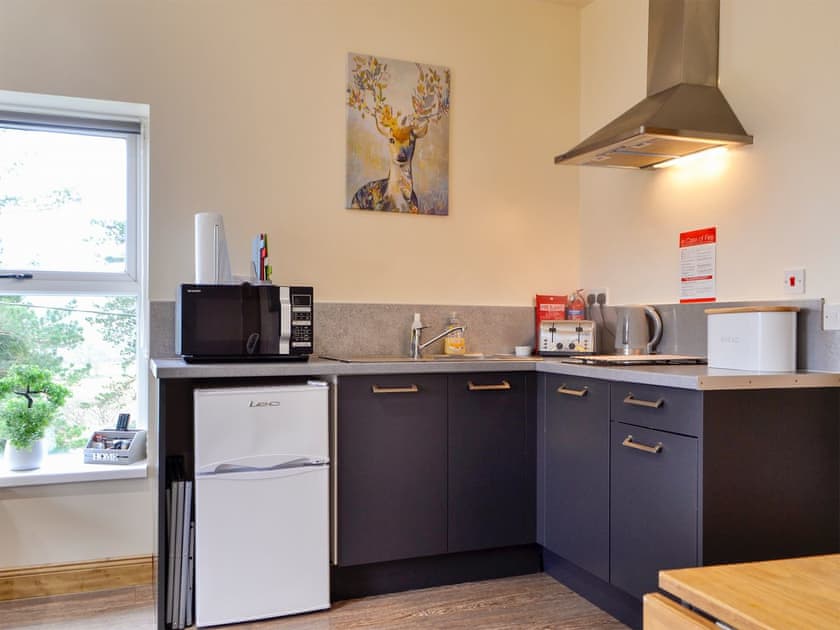 Kitchen | The Falls - Waterfall Country Park Apartments, Coelbren, near Neath