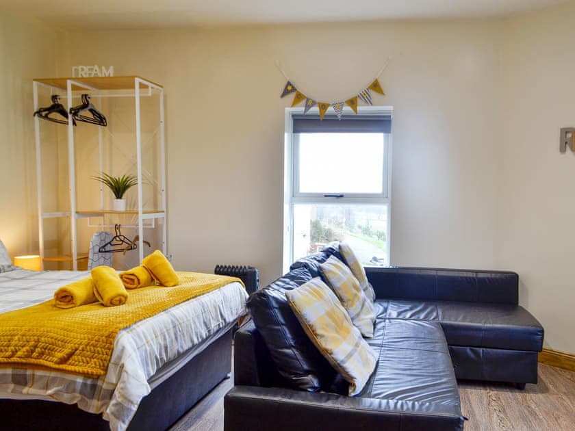 Open plan living space | The Falls - Waterfall Country Park Apartments, Coelbren, near Neath