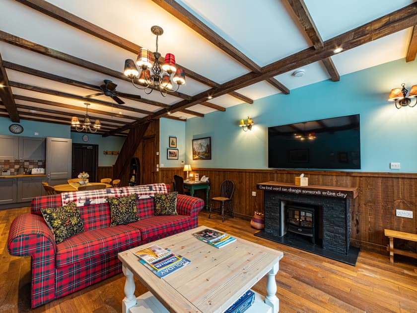 Open plan living space | The Bothy - Black Sheep Collection, Letter Finlay, near Spean Bridge