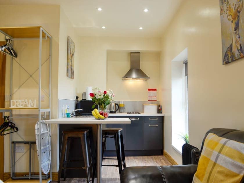 Kitchen | Sky Fall - Waterfall Country Park Apartments, Coelbren, near Neath