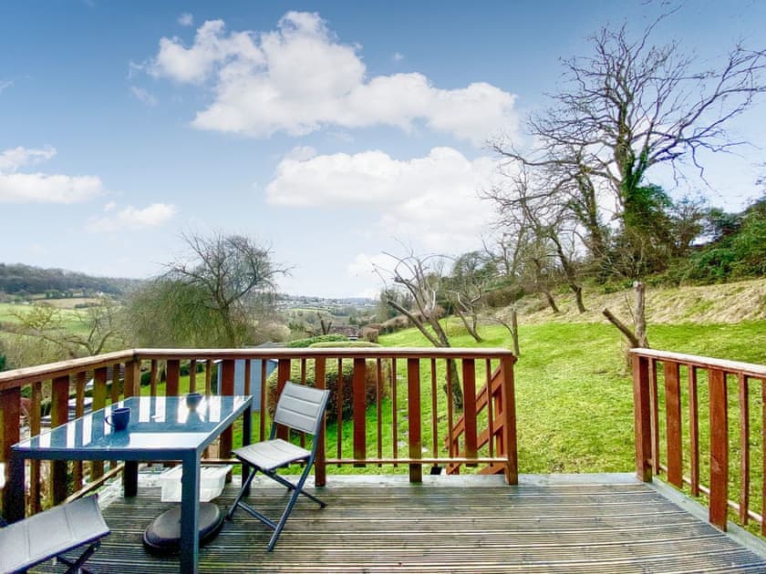 Sitting-out-area | The Hazeling Hideaway, Slad, near Stroud