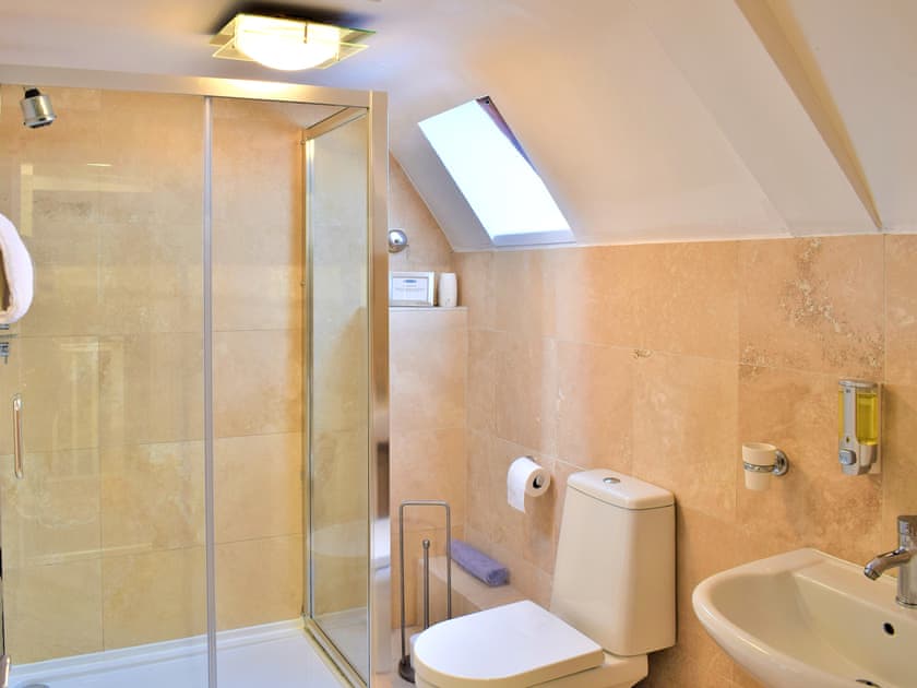 Shower room | Annie Oswalds Cottage, Adderstone