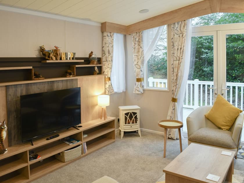 Living area | The Hollies Lodge, Prenteg, Porthmadog
