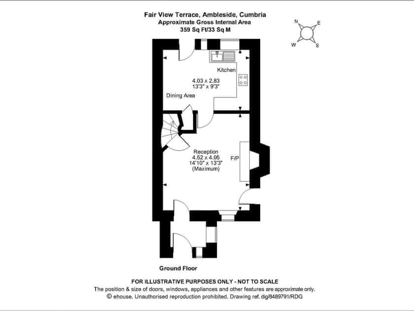 Floor plan | 2 Fairview Terrace, Ambleside