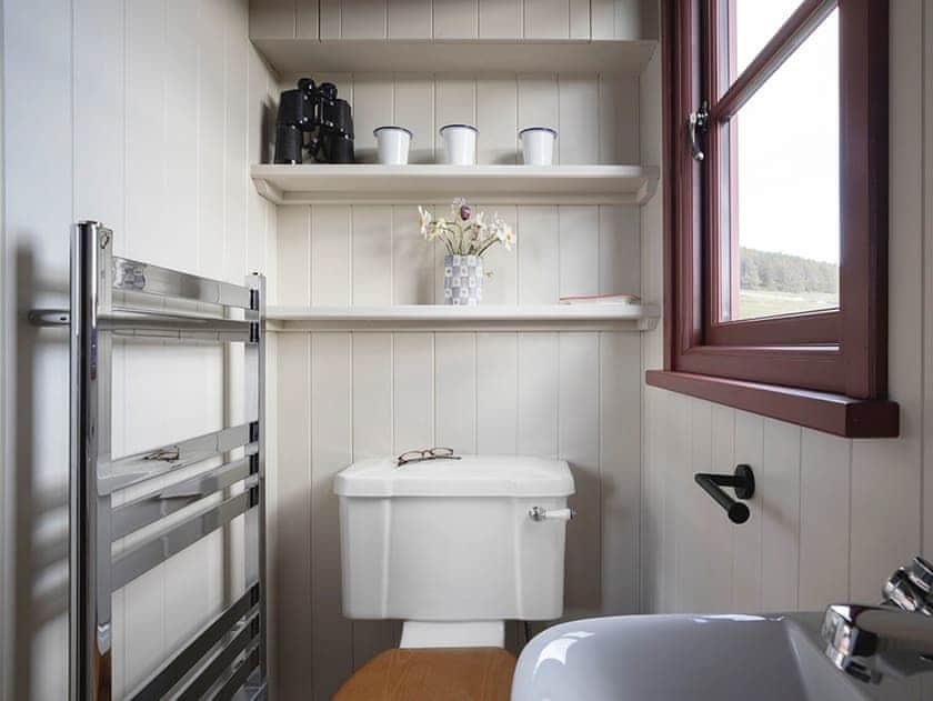Shower room | Lapwing Shepherds Hut - Atholl Estate, Pitlochry