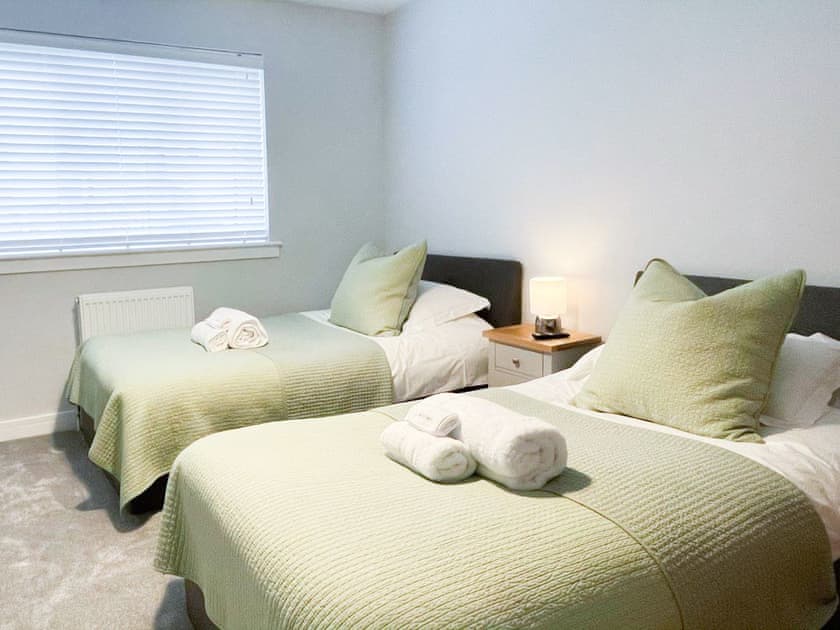 Twin bedroom | Mote View Holidays- 4 Mote View, Mote View Holidays- 2 Mote View - Mote View Holidays, Sandhead, near Stranraer