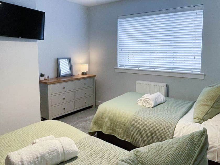 Twin bedroom | Mote View Holidays- 4 Mote View, Mote View Holidays- 2 Mote View - Mote View Holidays, Sandhead, near Stranraer