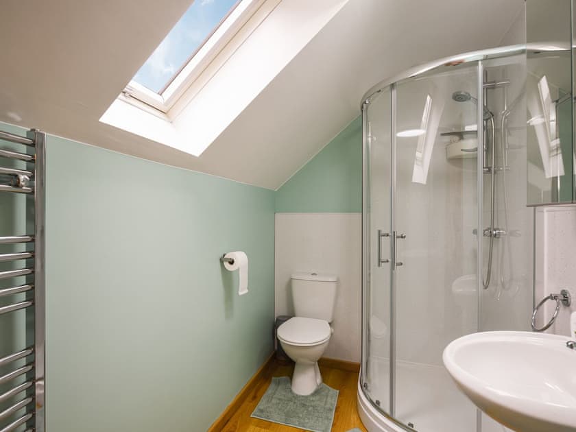 Shower room | Yr Hen Feudy at Pentre Farm, Llansilin, Oswestry