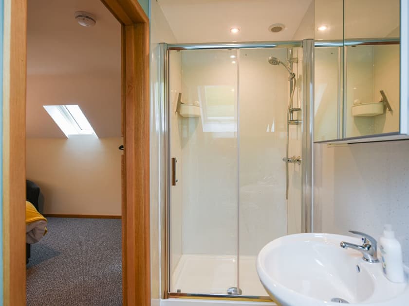 Shower room | Yr Hen Feudy at Pentre Farm, Llansilin, Oswestry
