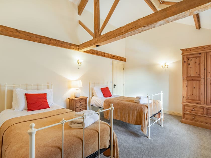 Twin bedroom | The Grainery - High Farm Barns, Routh, Beverley
