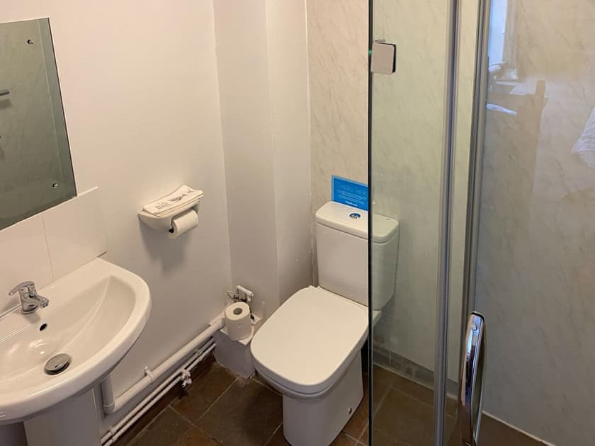 Shower room | The Coach House - Peniarth Bach Farm, Betws-Yn-Rhos, Conwy