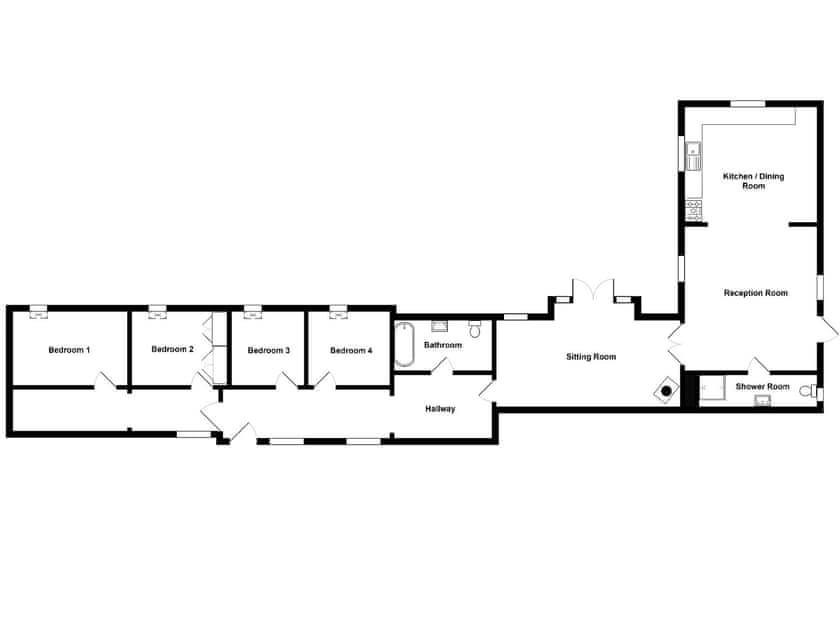 Floor plan | Stable Cottage - Ash Cottages, Semer, near Hadleigh
