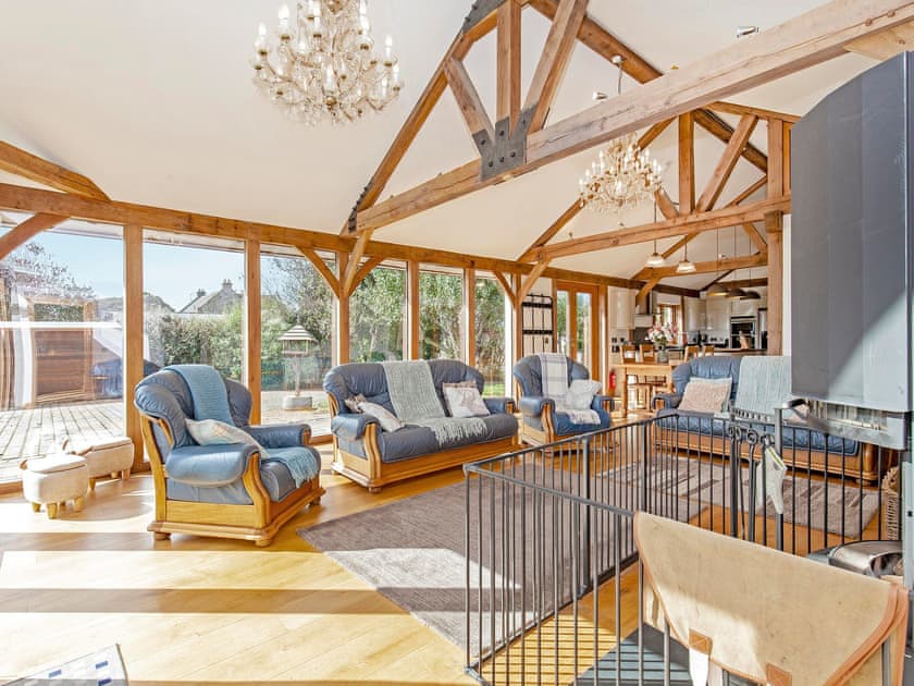 Open plan living space | Amber Lodge, Ashover