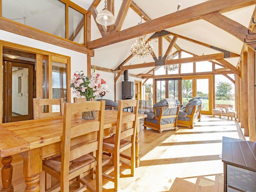 Open plan living space | Amber Lodge, Ashover