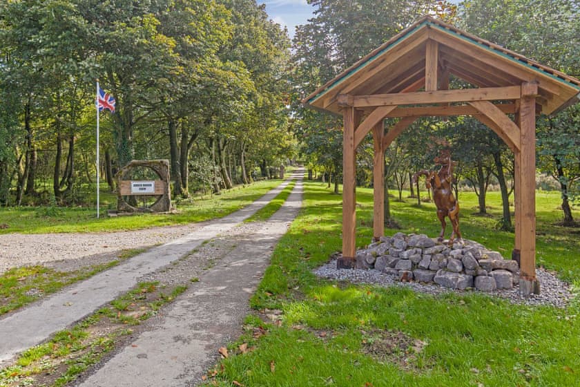Outdoor area | Amber Lodge, Ashover