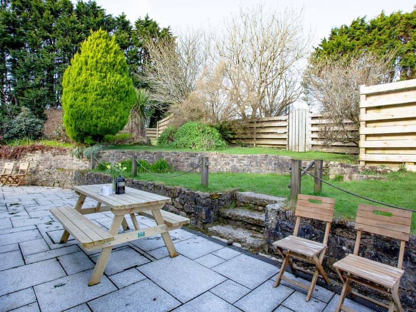 Patio | The Farmhouse, Carnmenellis, between Falmouth and St Ives