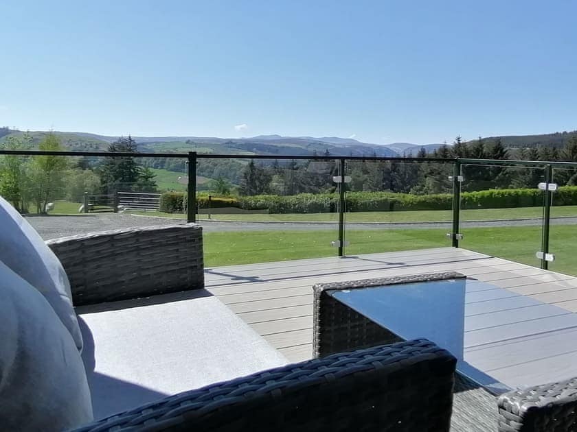 Sitting-out-area | Lake Vyrnwy Luxury Glamping Pod 2 - Lake Vyrnwy Luxury Glamping Pods, Llanwddyn, near Oswestry