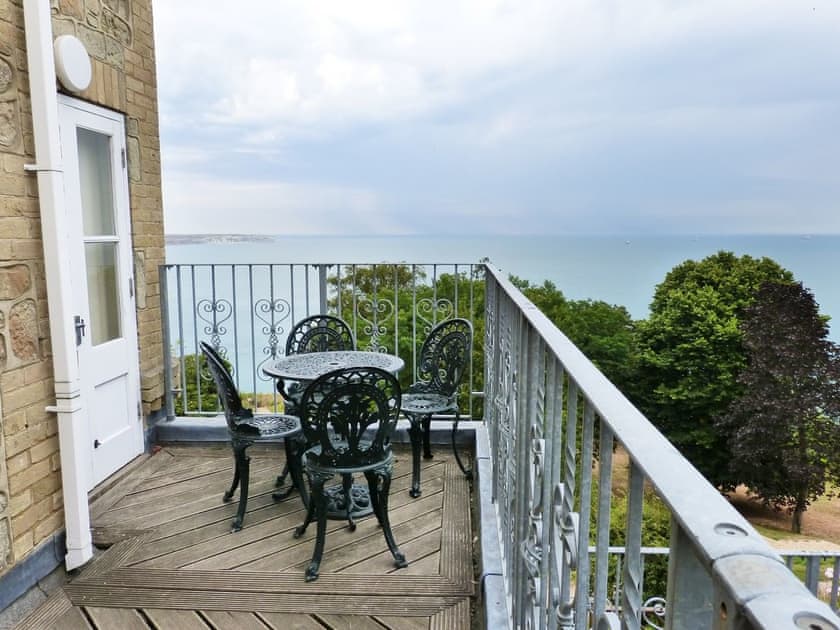 Balcony | Sea View, Luccombe, near Shanklin