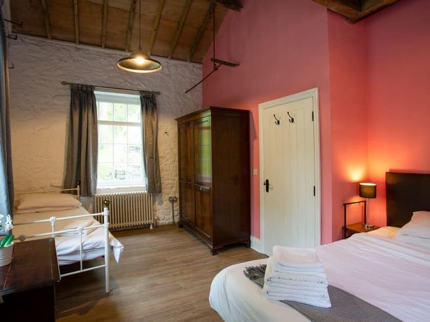 Bedroom | The Old Workshop - Lowes Mill Cottages at Torr Vale Mill, New Mills