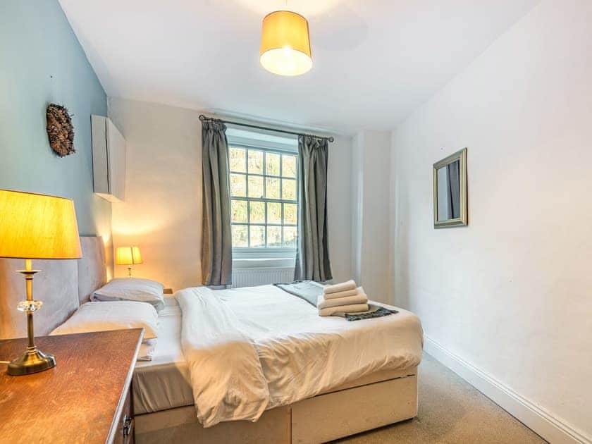 Double bedroom | The Firemans House - Lowes Mill Cottages at Torr Vale Mill, New Mills