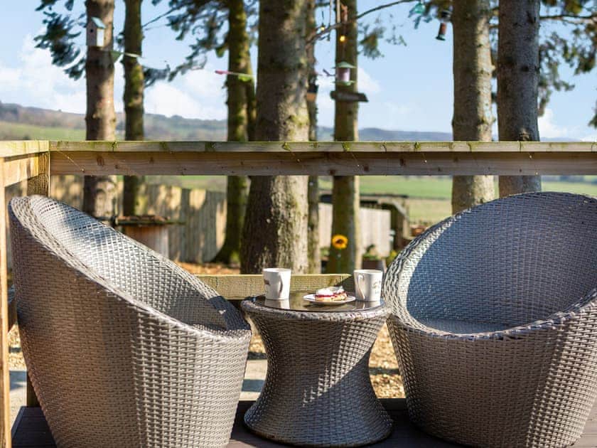 Sitting-out-area | The Duck House at Huntercrook, Hunter Crook, Bardon Mill