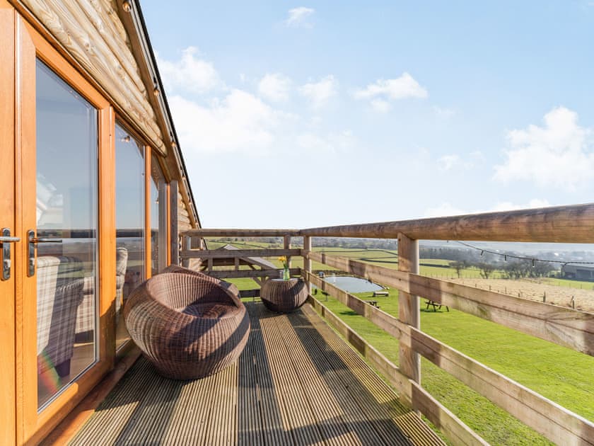 Balcony | Huntercrook Lodge - Huntercrook, Hunter Crook, Bardon Mill