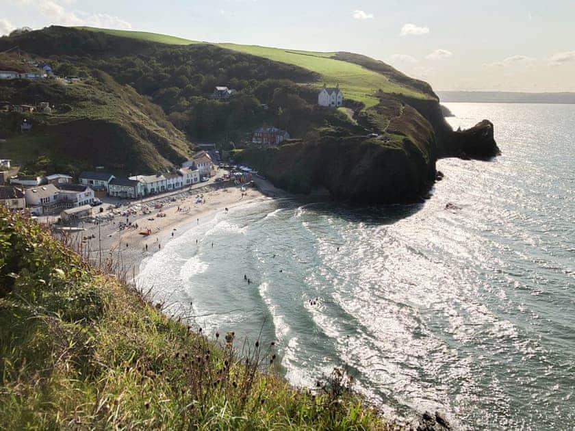 Llangrannog beach | Hafan Gwyn - Cardigan Bay Cottages, Felinwynt, near Cardigan