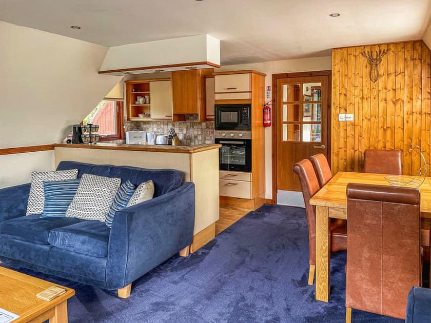 Open plan living space | Lodge 5 Ardlui - Great Glen Lodges, South Laggan