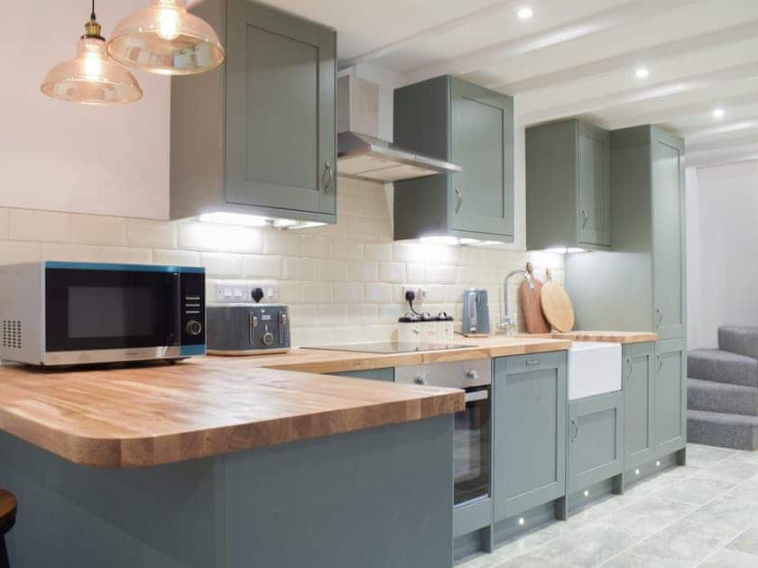 Kitchen area | Middle Hanter - Acre Luxury Lodges, Stanner, near Kington
