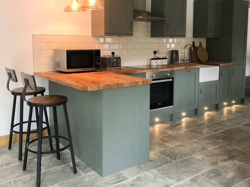 Kitchen area | Middle Hanter - Acre Luxury Lodges, Stanner, near Kington
