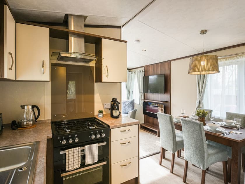 Kitchen area | Avon Lodge - Daisy Bank Touring Caravan Park, Montgomery
