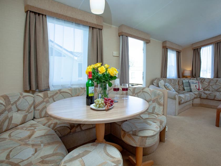 Dining Area | Hillside Caravan, Dawlish Warren